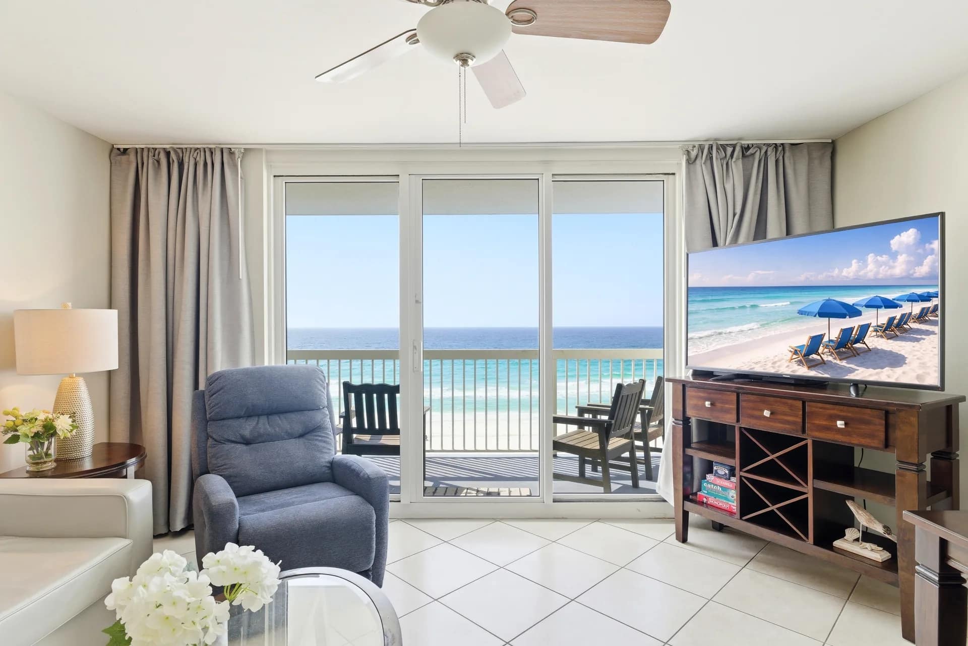 Pelican Beach Resort Unit 707 — Gulf-front living area, balcony or beach view — photo 6
