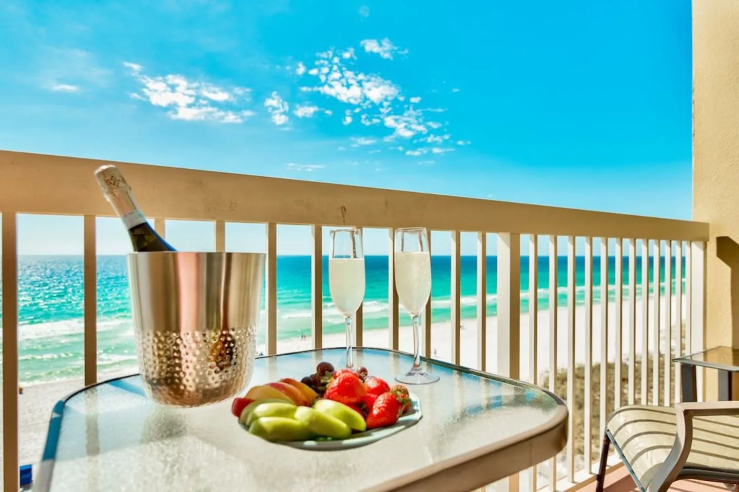 Pelican Beach Resort Unit 707 — Gulf-front living area, balcony or beach view — photo 1